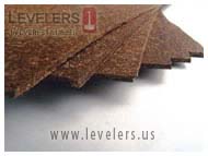 NEOPRENE CORK fine grain LEVELERS